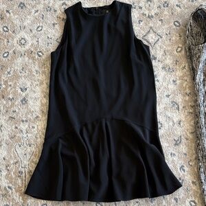 Banana Republic Black Sleeveless Peplum Hem Dress
